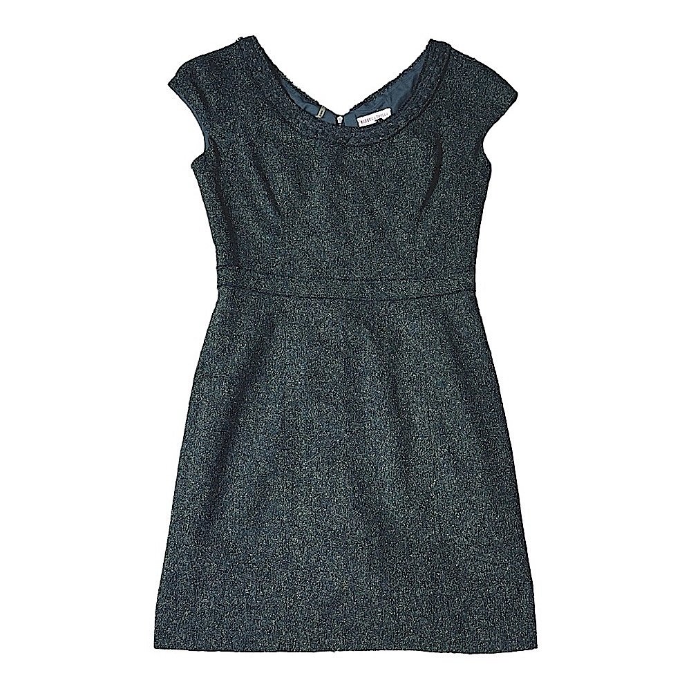 Rebecca Taylor Wool Silk Scoop Neck Cap-Sleeve Dress size 8